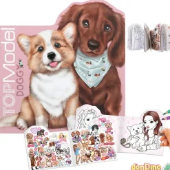 Libro colorear doggy top model