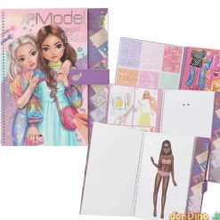 Libro colorear especial top model
