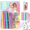Libro colorear top model