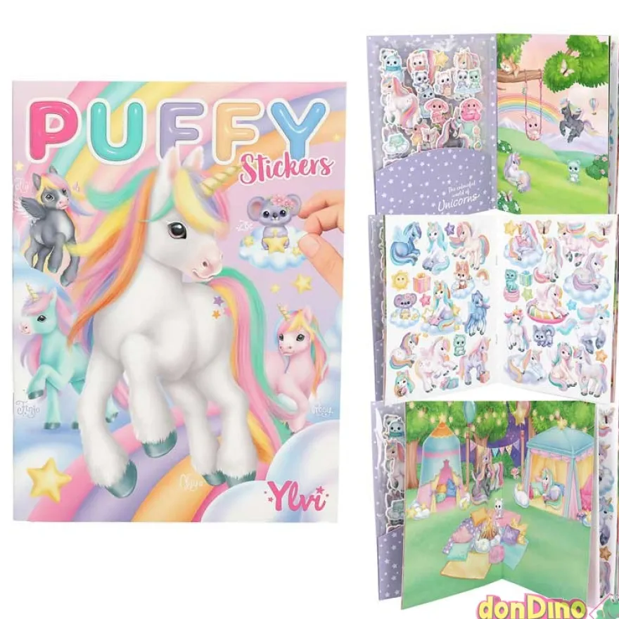 Libro con pegatinas en relieve ylvi