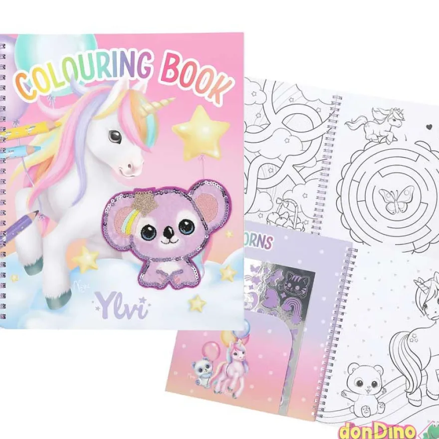 Libro de colorear c/unicornio ylvi
