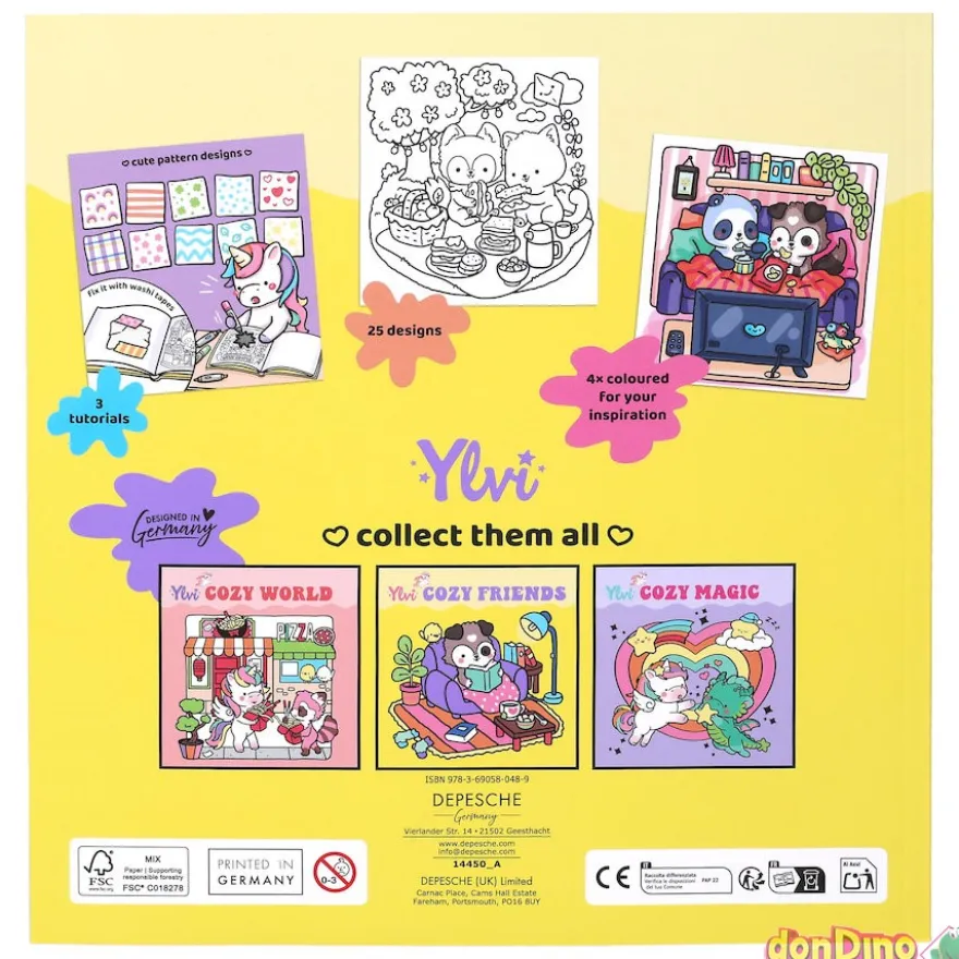 Libro para colorear ylvi cozy frien