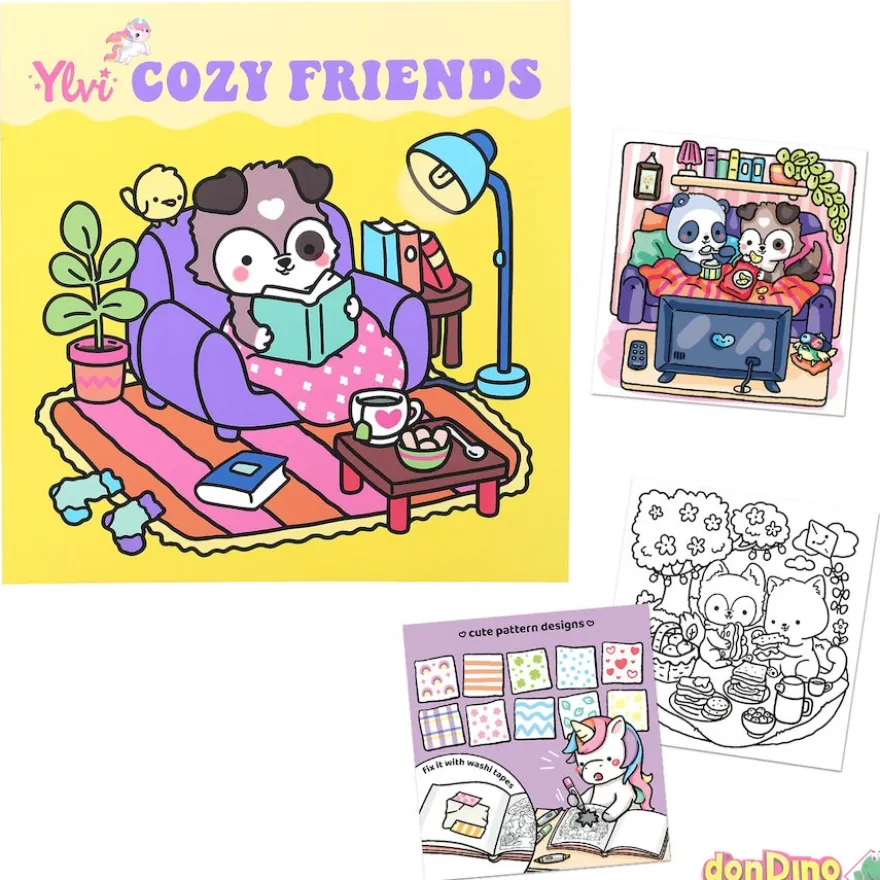 Libro para colorear ylvi cozy frien