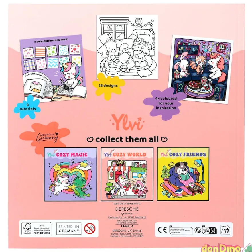 Libro para colorear ylvi cozy world