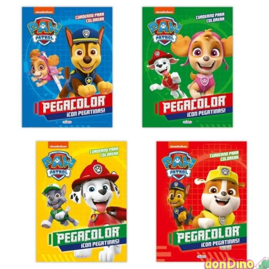 Libro pegacolor patrulla canina c/pegatinas