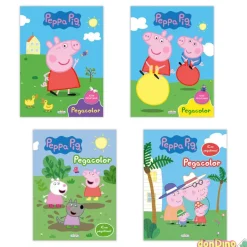Libro pegacolor peppa pig con pegatinas