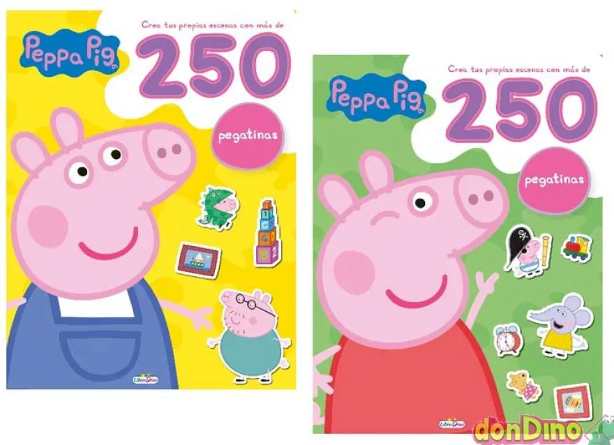 Libro 250 pegatinas peppa pig surt.