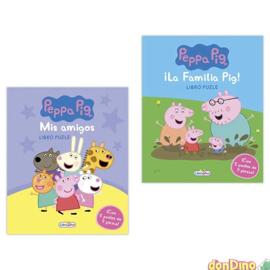 Libro puzzle peppa pig surtido c/5 puzzles