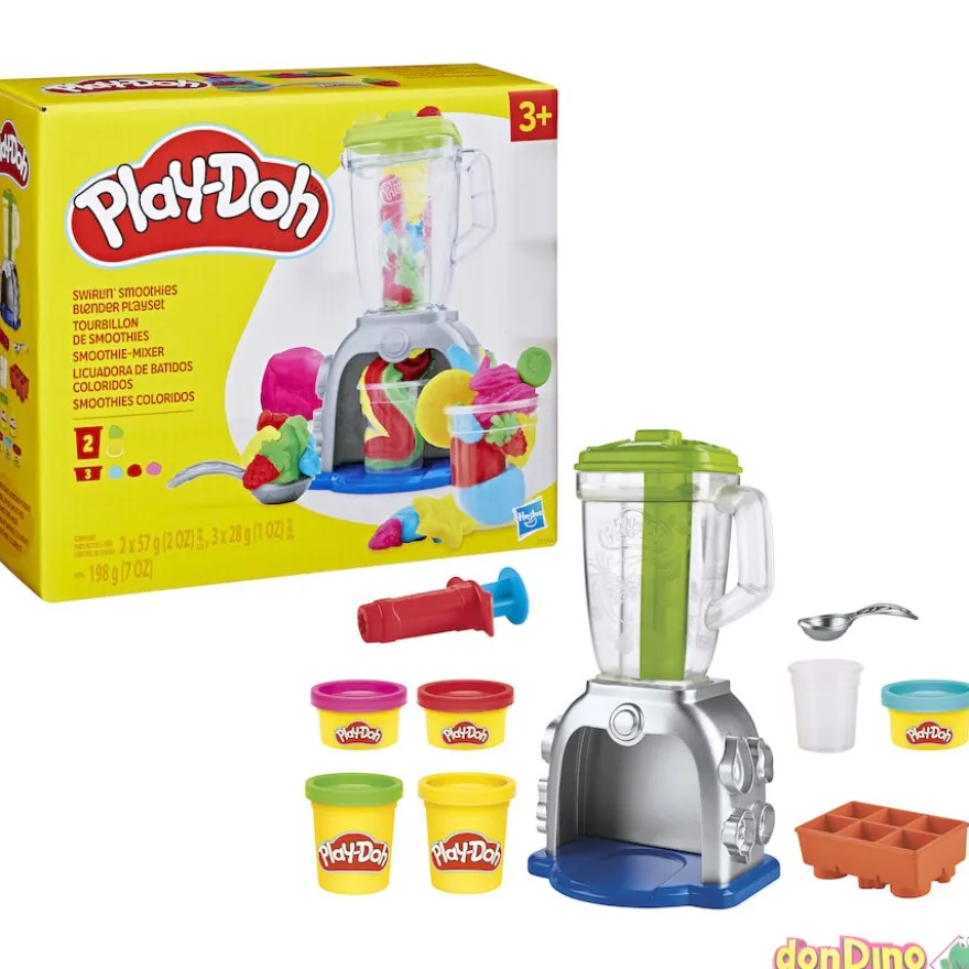 Licuadora de batidos coloridos play-doh - 5 botes