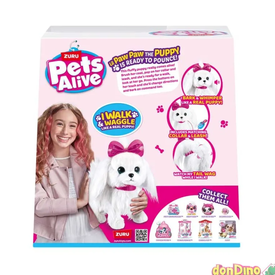 Lil paw paw, la cachorra pets alive con sonidos y movimiento
