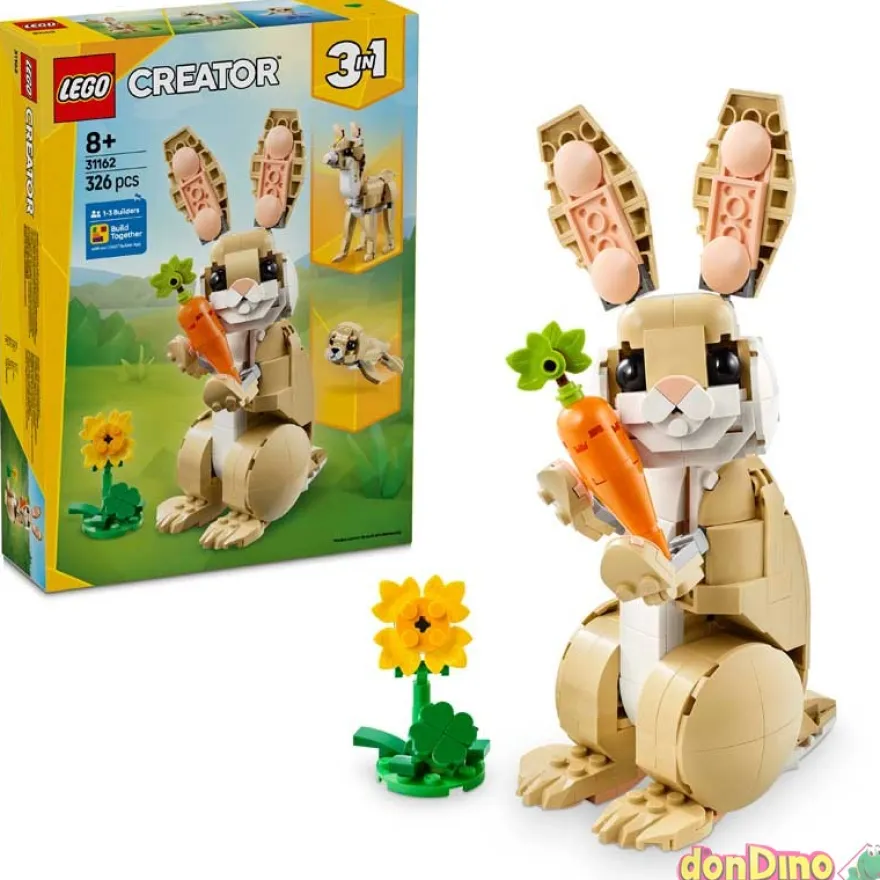 Lindo conejito lego creator 3 en 1 326 pzas.