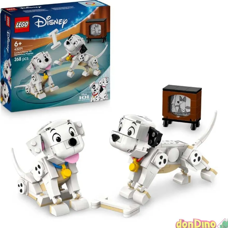 Lucky y penny:cachorros 101 dalmata lego disney - 268 pzas.