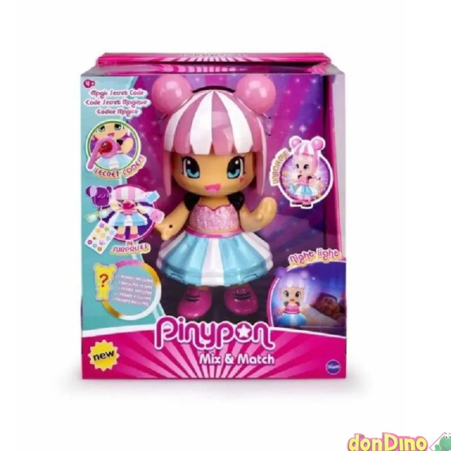 Magic secret code pinypon mix&match c/14 sorpresas y 1 figura exclusiva - c/luz