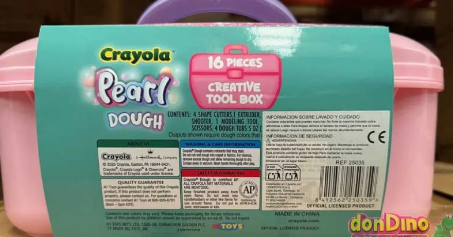 Maletin actividades crayola pearl plastilina con 16 piezas