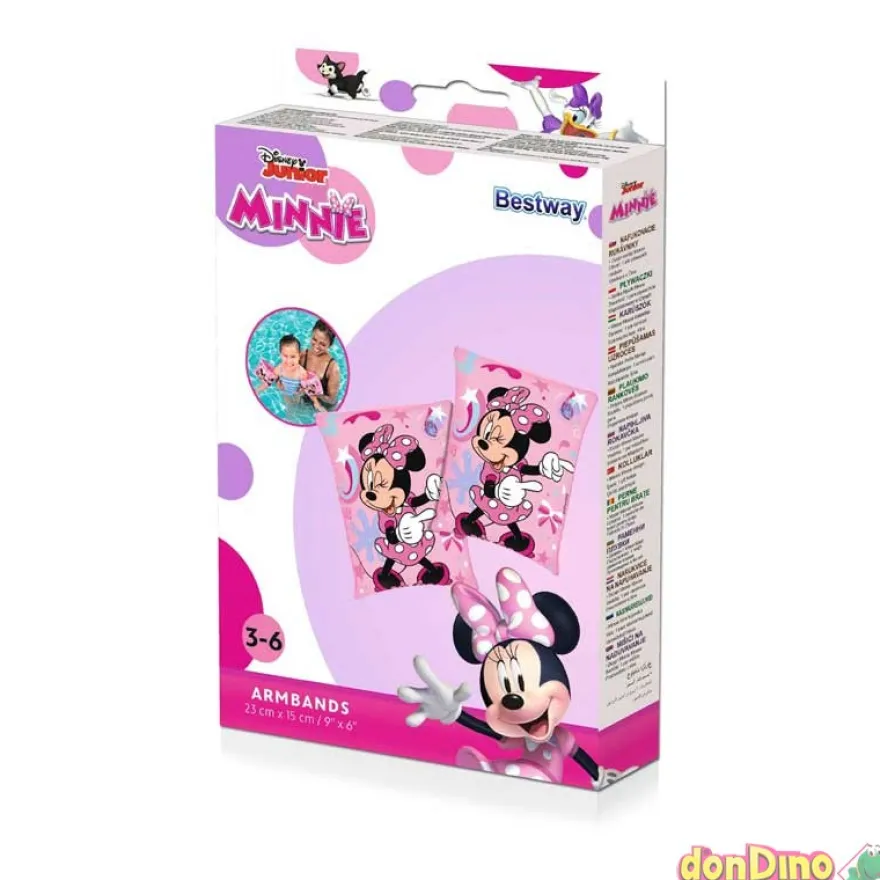 Manguitos hinchables minnie 25x15cm 2 camaras de aire
