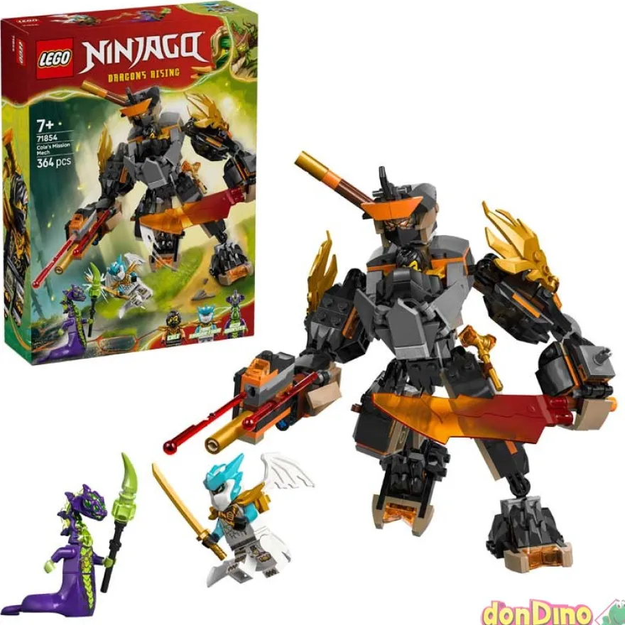 Meca de mision cole y zane lego ninjago 364 pzas.