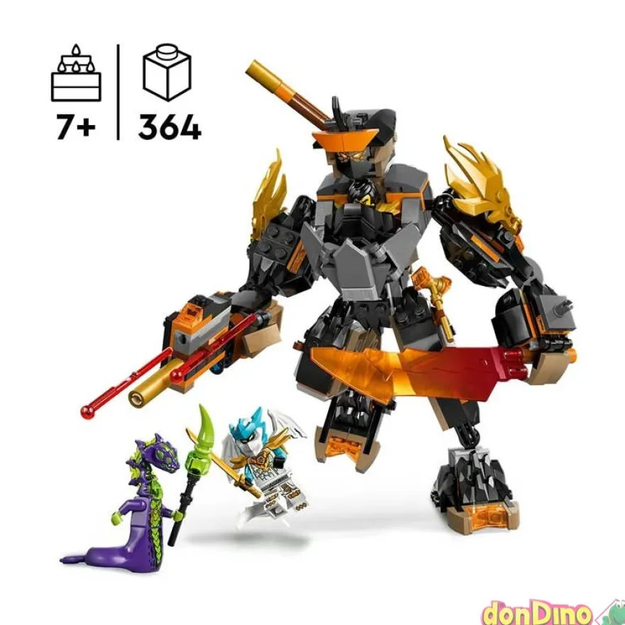 Meca de mision cole y zane lego ninjago 364 pzas.