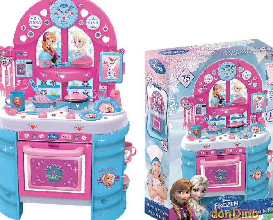 Mega cocina de frozen c/17 pzas