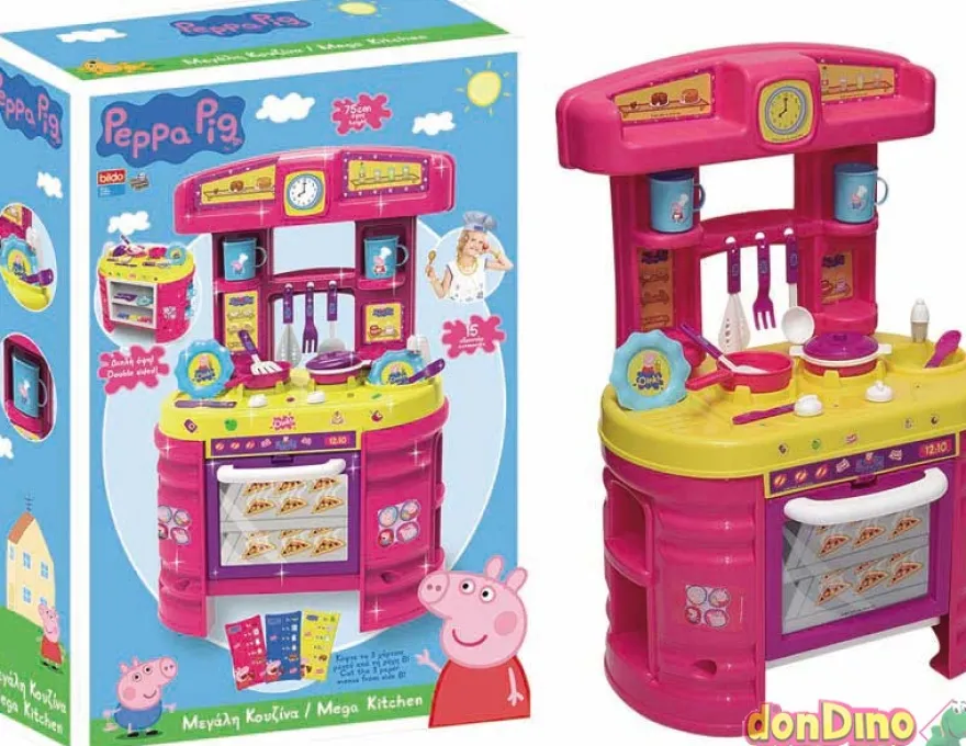 Mega cocina peppa pig 15 pzas. 75 cm.