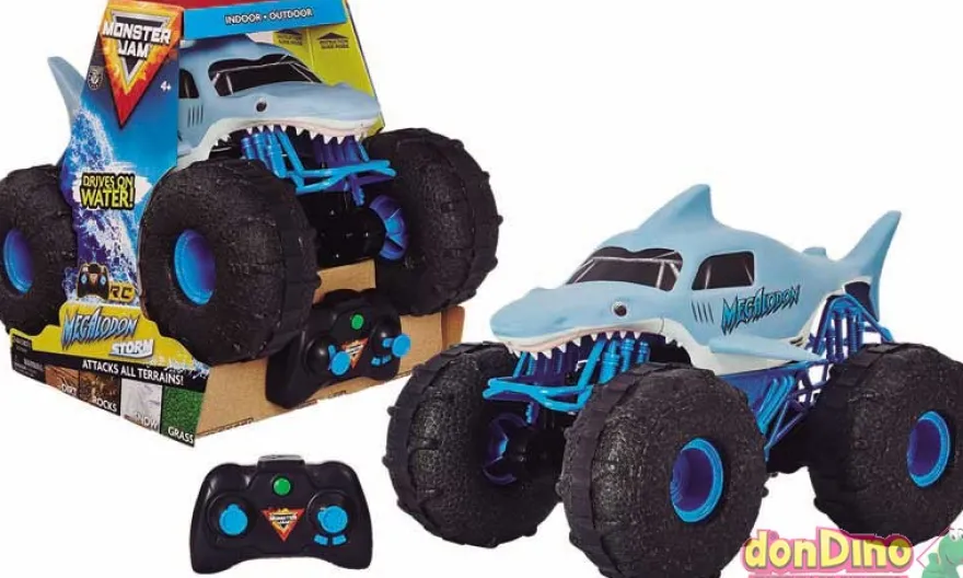 Megalodon storm monster jam r/c usb, 360º, resistente al agua