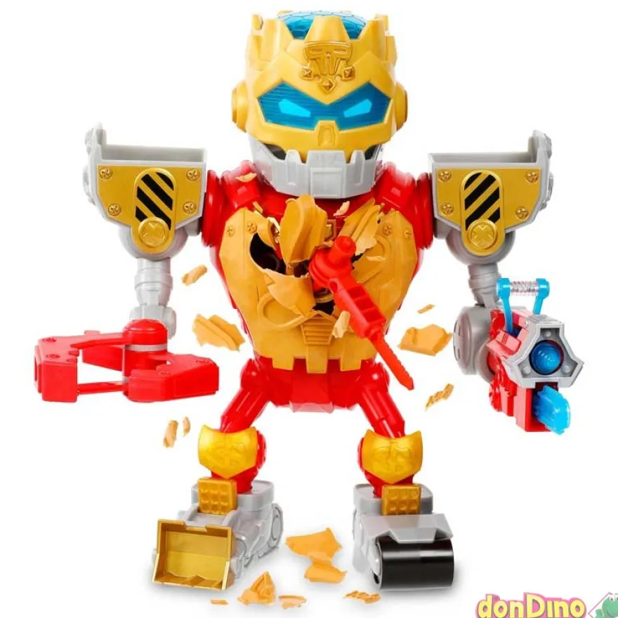 Mega robot treasure x robots gold luces y sonido