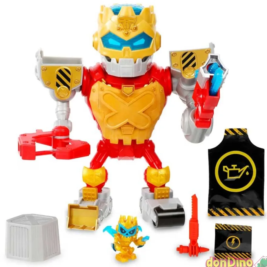 Mega robot treasure x robots gold luces y sonido