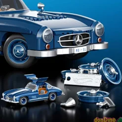 Mercedes-benz 300 sl construccion hot wheels - 1600 pzas.