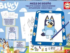 Mesa de diseño bluey con luz