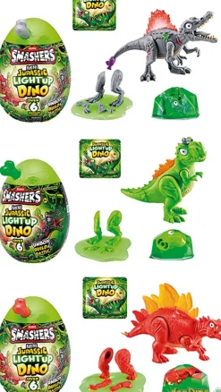 Mini jurassic light up dino smasher con luz - huevo sorpresa
