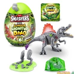 Mini jurassic light up dino smasher con luz - huevo sorpresa