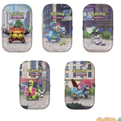 Minilata ciudad luminalia pokemon 2 sobres mejora,1 pegatina,1 tarjeta,1 carta