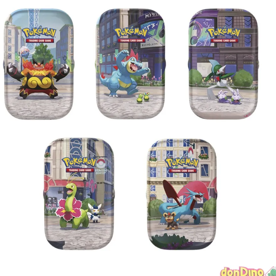Minilata ciudad luminalia pokemon 2 sobres mejora,1 pegatina,1 tarjeta,1 carta