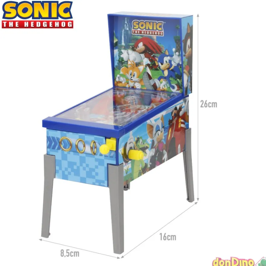 Mini pinball sonic arcade luz y música