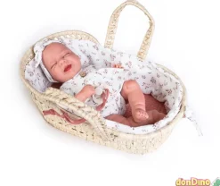 Mi pequeña reborn lluna c/capazo 33 cm.