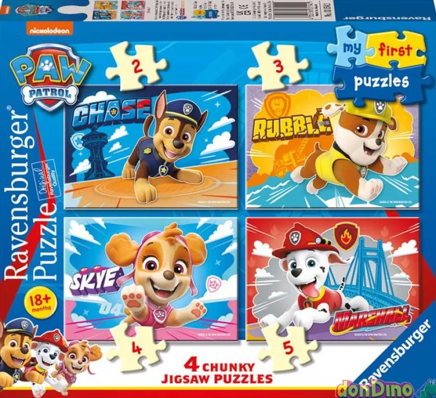 Mi primer puzzle patrulla canina 2-3-4-5 pzas.