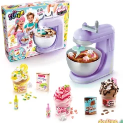 Mixer machine marble twist & slime batidora con colorantes y decoraciones yummy