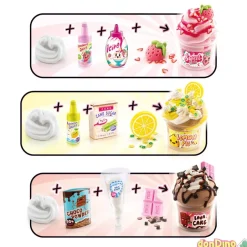 Mixer machine marble twist & slime batidora con colorantes y decoraciones yummy