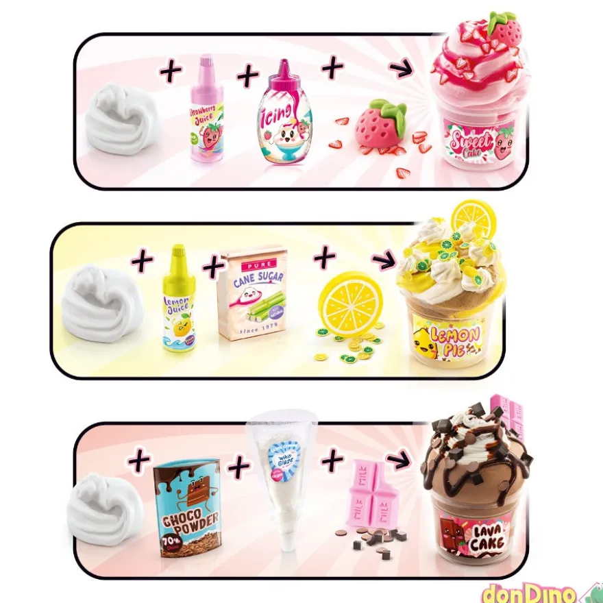 Mixer machine marble twist & slime batidora con colorantes y decoraciones yummy