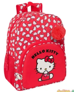 Mochila colegial hello kitty 42 cm. iconic - adaptable