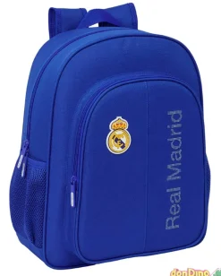 Mochila colegial real madrid 25-26 38 cm. adaptable carrito