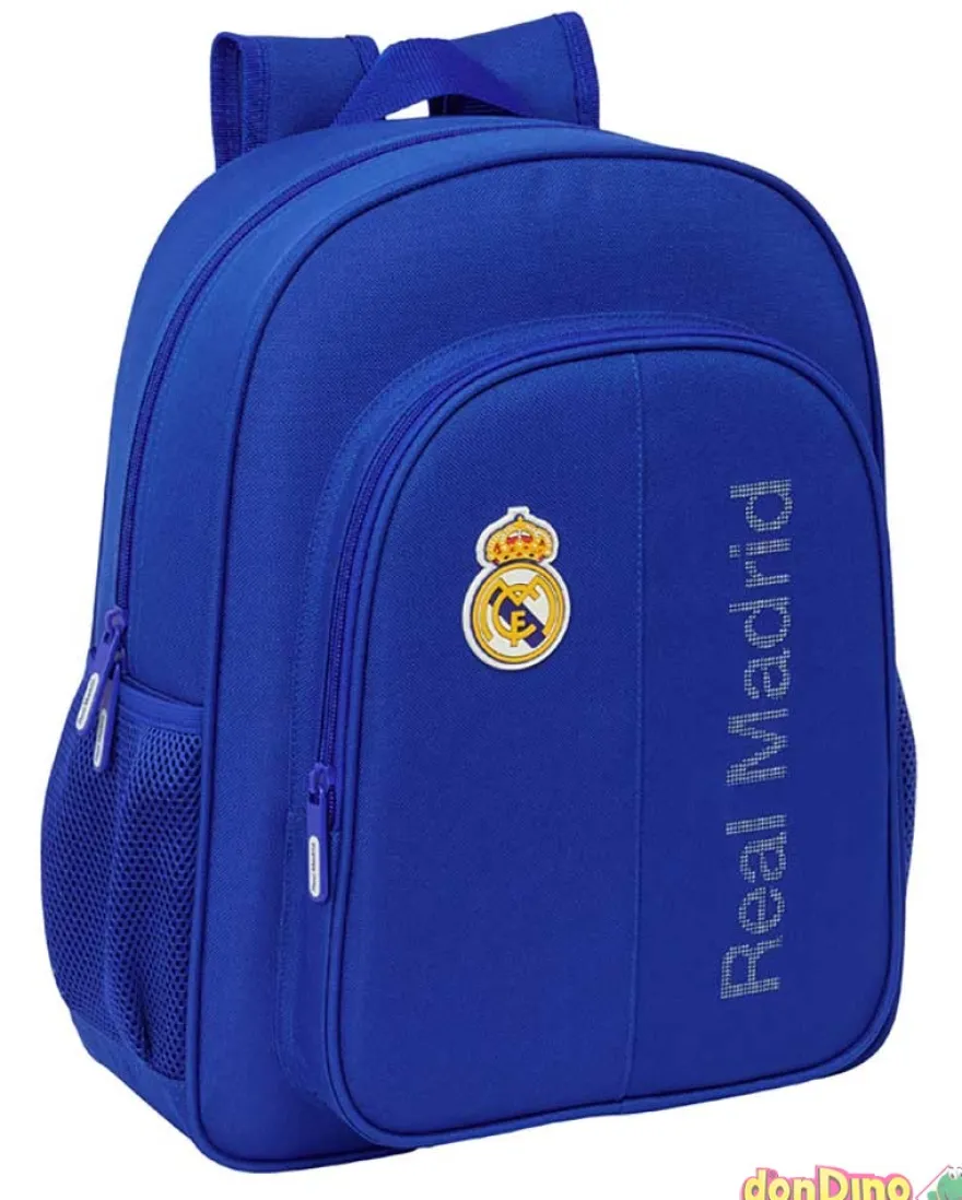Mochila colegial real madrid 25-26 38 cm. adaptable carrito