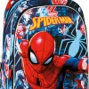 Mochila colegial spider-man 42 cm.