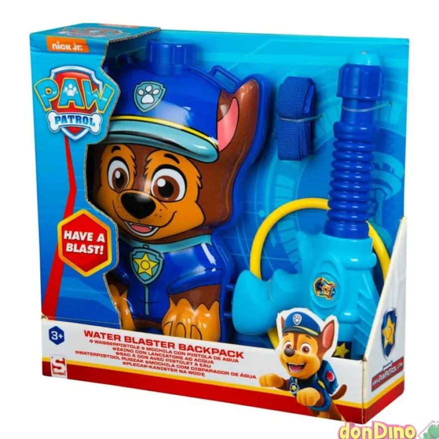 Mochila c/pistola agua chase patrul patrulla canina