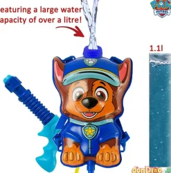 Mochila c/pistola agua chase patrul patrulla canina