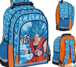 Mochila dragon ball super 42 cm. bolsillos laterales portabotellas