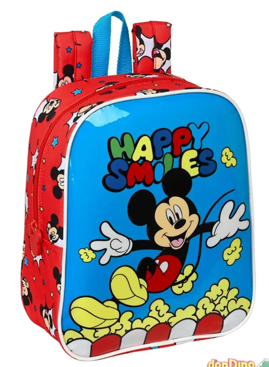 Mochila guarderia mickey 27cm adaptable carrito