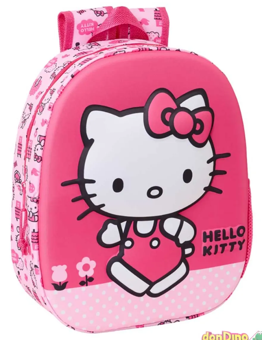 Mochila infantil 3d hello kitty