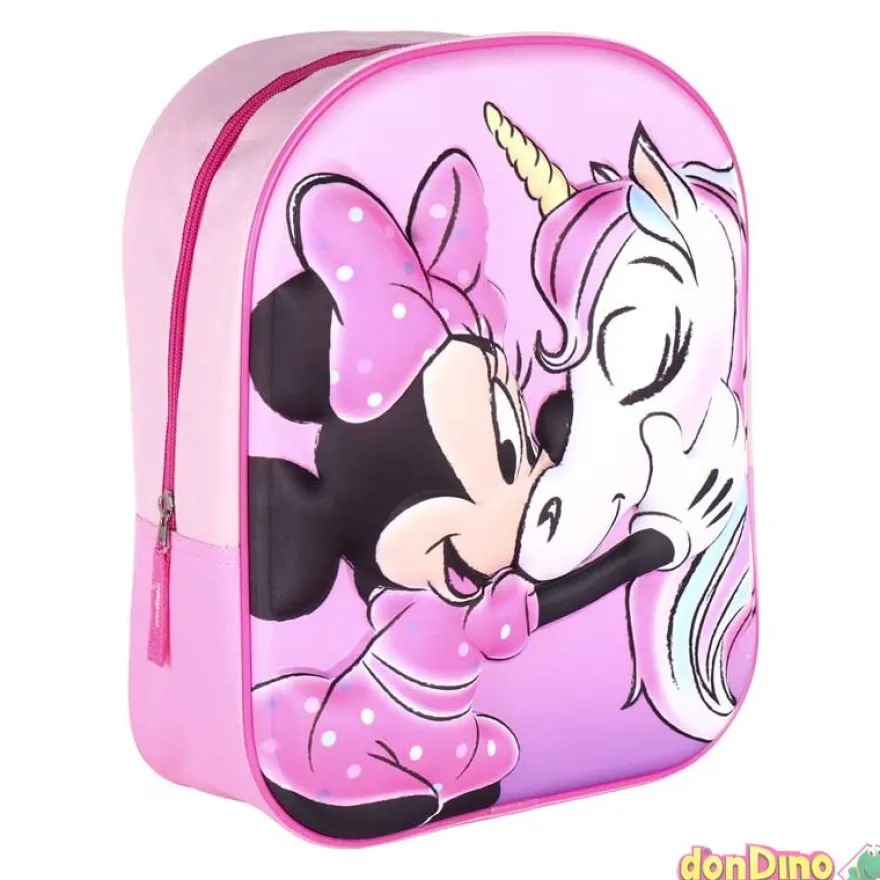 Mochila infantil 3d minnie unicorni