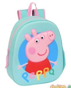 Mochila infantil 3d peppa pig adaptable