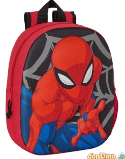 Mochila infantil 3d spider-man